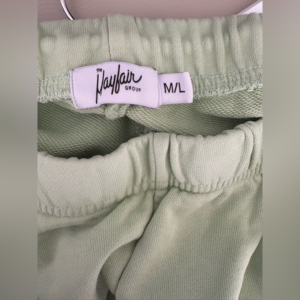 The Mayfair Group It Costs Zero Dollars Graphic Sweatpants in Seafoam - Size M/L - Picture 8 of 8